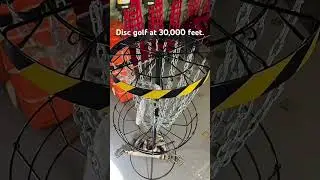 Slow motion clip of us playing disc golf at 30,000 feet.