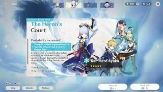 Pulling for Kamisato Ayaka rerun banner 2023  |  Genshin Impact 3.5