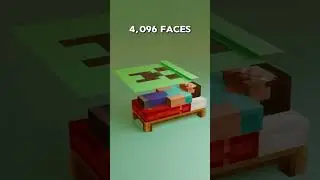 Minecraft Blender Blanket Simulation #3dart #3danimation #blender