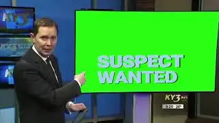 Ведущий новостей смеётся над полицейской зарисовкой &mdash; зелёный экран