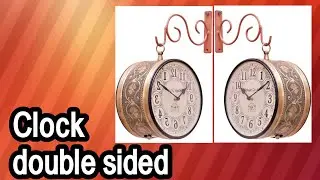 Vintage Clock Double Side Iron Wall Clock | Double Sided Clock