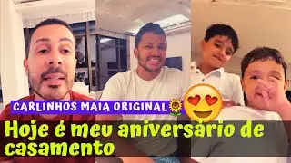 CARLINHOS MAIA E LUCAS GUIMARÃES FAZEM ANIVERSÁRIO DE CASAMENTO 👏😍 | CARLINHOS MAIA🌻