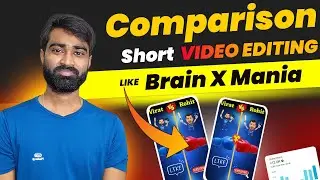 Brain x mania jaisa short video kaise banaye || how to make comparison video || short video editing