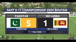 Pakistan vs Sri Lanka | U17 South Asian Football | Goal Compilation