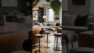 This Bar Stool Changes the Whole Space #BarStool #HomeDecor #InteriorStyle #KitchenDesign