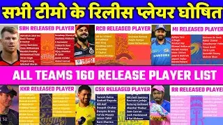 IPL 2022 - Official 160+ Released Players List from the All IPL Teams Before Mega Auction