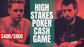 High Stakes Poker Cash Game $400/$800/$500/$1000 LLinusLLove | limitless | borntotilt