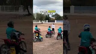 Mountin the bike is broken down so riders learn the right habits from their very first ride! 🏍️