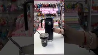 Termo m&aacute;s mate m&aacute;s bombilla, ideal para la facultad #tips #mates #accesorios