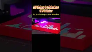 AI visual positioning uv printer with 8-color setting for uneven materials printing #uvprinter