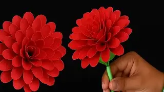 How to Make Paper Rose Flower | Easy DIY Tutorial for Beginners | Paper Craft 2025