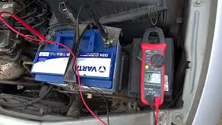 How to measure DC Voltage (Uni-T UT204+ Clamp Meter, Car battery, Ford Mondeo)