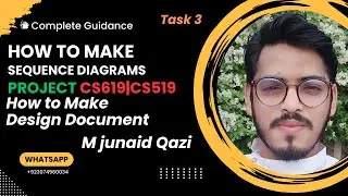 How To Make Sequence Diagrams| TASK 3| Complete Design document by M junaid  Qazi