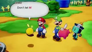 Starlow the Girl ball passes the baton to Snoutlet! Mario & Luigi Brothership