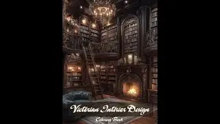 Victorian Interior Design by Luna Harper Adult Coloring Book Flip-Thru