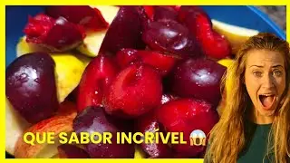Suco de ma&ccedil;&atilde; com ameixas 🥤#maesolo #viralvideo #mulherbonita
