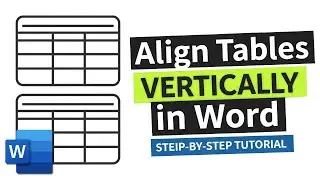 How to align two tables vertically in word || BACK-SPACE