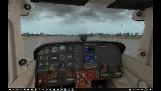 X-Plane 11 - Librain with the default Cessna 172SP