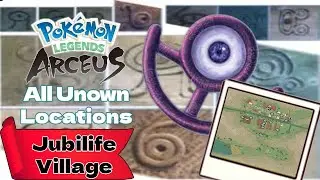 All Unown Locations (Jubilife Village) - Pokémon Legends: Arceus