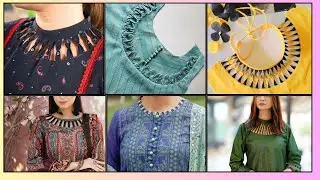 Khajuri Neck Design 2025 |Designer Neck Designs|Simple Neck Designs 2025