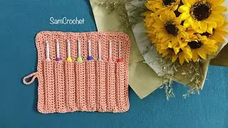 #50| How to crochet hook bag| Hướng dẫn móc túi đựng kim móc siêu đơn giản