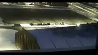Crows land on Armory roof