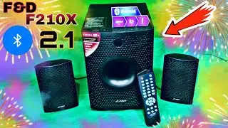 Best Budget Speaker With 2.1 Bluetooth || F&D F210X || Unboxing , Sound Test & Review ||