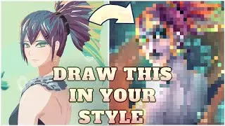 SPEEDPAINT | Draw this in your style ART CHALLENGE | PISCES zodiac art