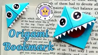 How To Make Origami Bookmark🔖/ Monster😈/ Origami/ Tutorial/ @starkidsartcraft8261