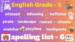 English Grade 5 Spelling List 6