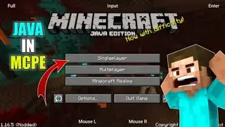 Playing Minecraft Java Edition In Mcpe 😳 | Hello Launcher Java Gameplay..