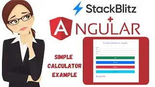 Angular Calculator App | Simple Calculator Project in Angular (Beginner)