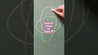 How to Draw an Atom 🤯😱‼️ #howtodraw #drawingshorts #drawing #atom #draws #physics