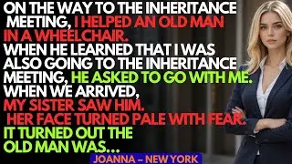 My Sister Turned Pale at Inheritance Meeting When She Saw Me with an Old Man &mdash; He Turned Out to Be&hellip;