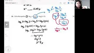 olevel 2020 AMP2 Q8 expo and log with graphical solutions