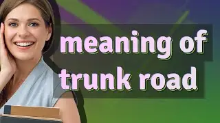 Trunk road | meaning of Trunk road