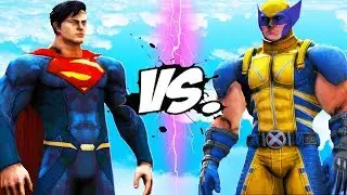 SUPERMAN VS WOLVERINE - EPIC BATTLE