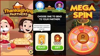 Monopoly Go | Thanksgiving PARTNERS | 15K🏁x30 Spin Full Carried #monopolygo @monopolygo @Monopoly_xD
