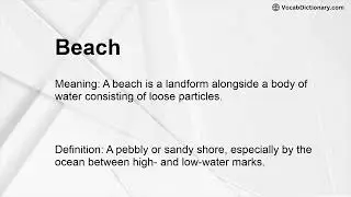 Beach Meaning