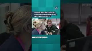 NHS doctors go on strike as leaders warn industrial action could mean staff cuts | ITV News