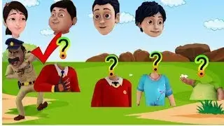 Shiva cartoon wrong head puzzle | Can you match the right head of Shiva cartoon