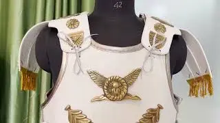 Greek Roman Armor King Richard Burton White Leather Costume Tunic Cape #armoredcore #nauticalexport