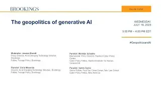 The geopolitics of generative AI