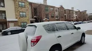 Snow fall in Dallas Tx