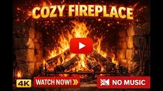 🔥 Fireplace Crackling Sounds for Deep Sleep | 8 Hours | No Music