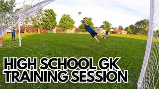 Footwork, Diving & Angled Shot Stopping | Goalkeeper Training | High School Goalkeepers