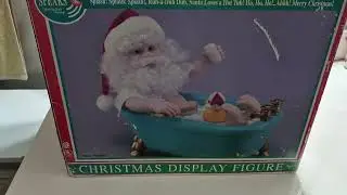 Telco Animated Rub-A-Dub Santa in Tub Fully Working! 