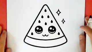 HOW TO DRAW A CUTE WATERMELON