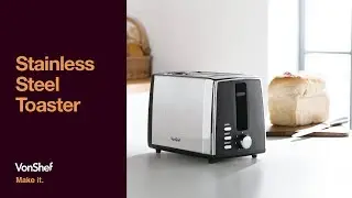 VonShef Stainless Steel Toaster