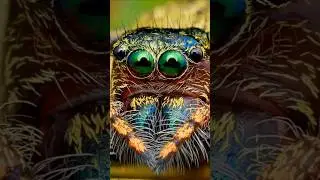 🕷️ Colorful Spiders Close-Up | Amazing Macro Details 🌈